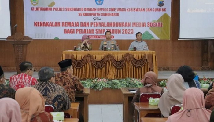 Kenakalan Remaja Meningkat, Kapolres Sukoharjo Kumpulkan Kepala Sekolah dan Guru Konseling Tingkat SMP