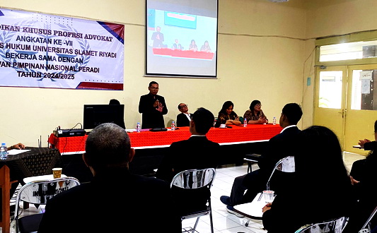 Fakultas Hukum Unisri Gelar PKPA Angkatan ke VII Dengan Menghadirkan Para Nara sumber di Bidangnya