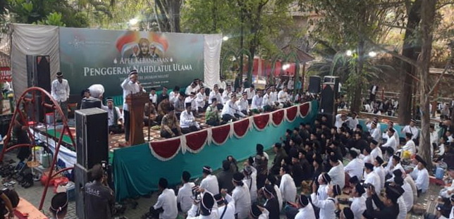 NU Sragen Gelar Apel Kebangsaan di Bayanan dengan Tema “Jihat Santri Jaya Negeri”