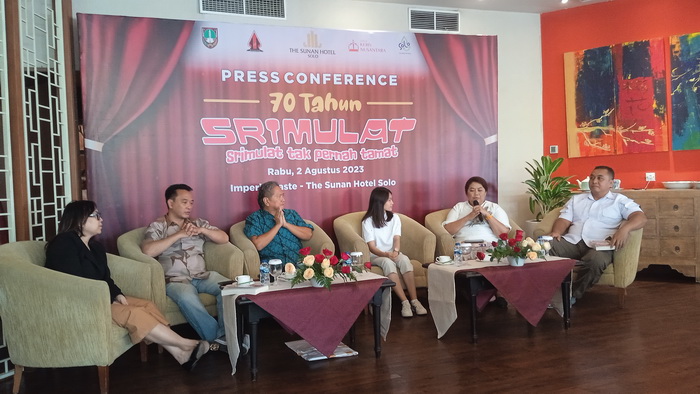Press Conferece 70Tahun Srimulat tidak Boleh Tamat Di Sunan Hotel