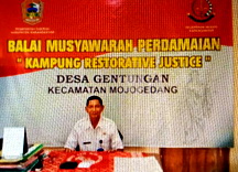 Desa Gentungan Maju Ke Provinsi  Jawa Tengah Sebagai Desa Anti Korupsi